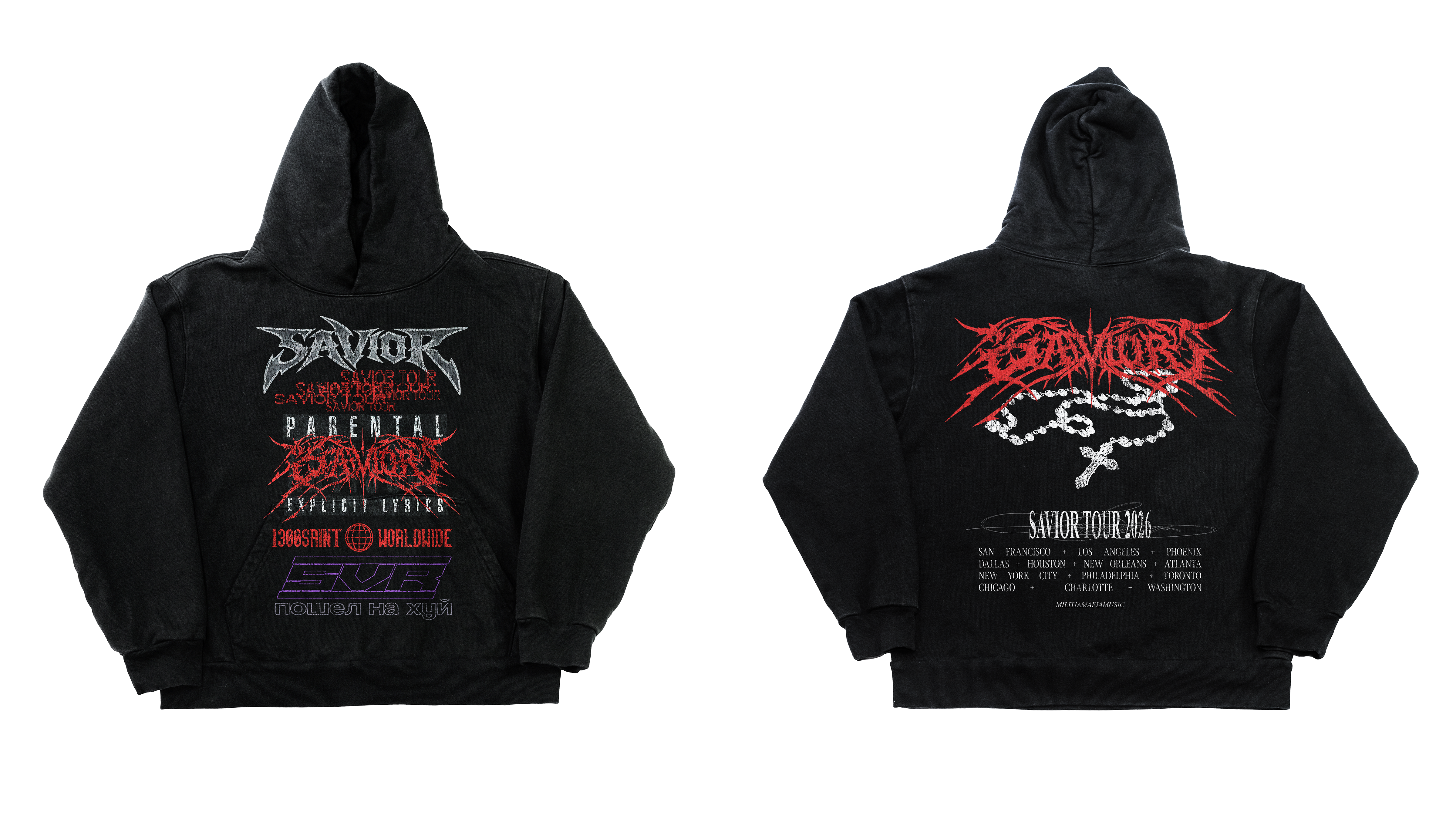 Savior Tour Black Hoodie